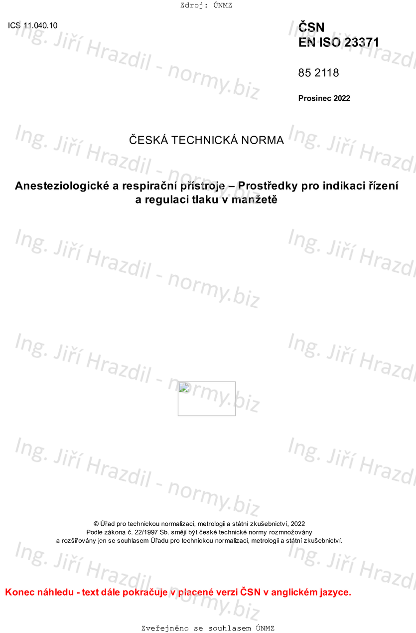  SN EN ISO 23371 852118 Anesteziologick A Respira n P stroje 