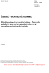 ČSN EN ISO 17468 Mikrobiologie potravinového řetězce - Technické požadavky a návod pro zavedení nebo revizi normalizované referenční metody