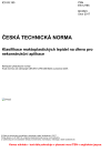 ČSN EN 12765 Klasifikace reaktoplastických lepidel na dřevo pro nekonstrukční aplikace