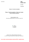 ČSN EN ISO 1675 Plasty - Kapalné pryskyřice - Stanovení hustoty pyknometrickou metodou