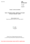 ČSN EN ISO 20137 Usně - Chemické zkoušky - Směrnice pro zkoušení kritických chemikálií v usních