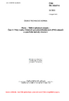 ČSN EN 15347-5 Plasty - Tříděné plastové odpady - Část 5: Třídy kvality tříděných polyvinylchloridových (PVC) odpadů a specifické metody zkoušení