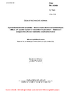 ČSN EN 15365 Speciální technická keramika - Mechanické vlastnosti keramických vláken při vysoké teplotě v nereaktivním prostředí - Stanovení creepového chování metodou studeného konce